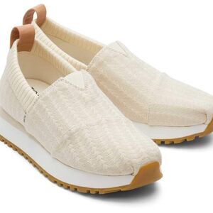 Toms Resident 2.0 Natural Triangle Woven Sneaker Size 9